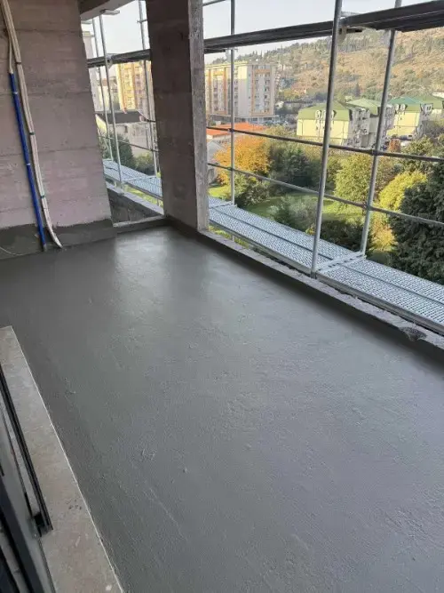 Polimercementna izolacija terase - Hidromaks hidroizolacija